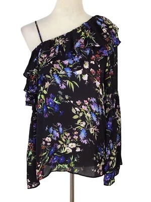 Blusa Parker Floral Seda Un Hombro Seda Lima X REVOLVE Para Mujer Talla Pequeña Foto 1 de 4