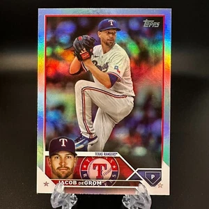 2023 Topps Update Series Jacob DeGrom Rainbow Foil #US100 Texas Rangers - Picture 1 of 2