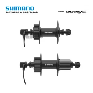 Shimano Tourney Tx506 Hub 32 Holes 8/9/10 Speed Fits 6 Bolts Rotor Quick Release - Picture 1 of 8