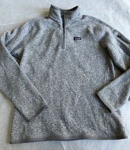 Patagonia Better Sweater 1/4 Zip Pullover Women’s M Gray Mock Neck Heathered - Picture 1 of 6