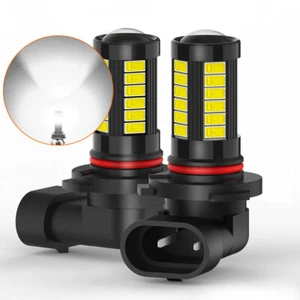 Pair AUXITO 9006 HB4 LED 100W 6000K 33SMD White Light Fog Driving DRL Bulb - Picture 1 of 10