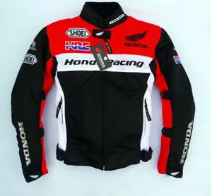 Honda HRT black red motorcycle jacket Winter jacket breathable motocross motor - Foto 1 di 12