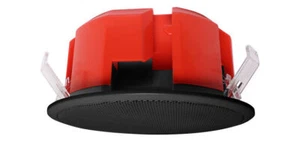 One-Shot C2271 100mm 100V 6W Ceiling EWIS Speaker Black Metal Grille V2 - Picture 1 of 2