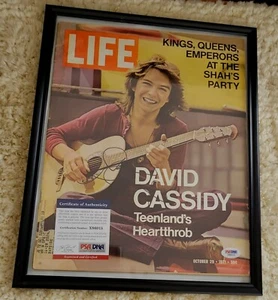 David Cassidy Hand Signed LIFE Magazine 1971 PSA COA Partridge Family Authentic - Picture 1 of 10