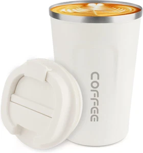 12 Unzen Edelstahl Vakuum Isoliert Becher - Kaffee Reise Becher Auslaufsicher W - Bild 1 von 12