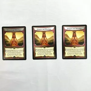 Prayers and Blessings x3 Foil Action Kiho Gold Promo Five Rings L5R NM - Picture 1 of 2