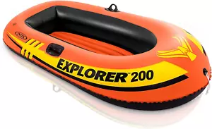 Schlauchboot Dual Luftkammern verschweißt Ruderschleusen Strand Fluss See Meer Camping - Bild 1 von 5