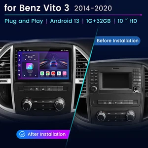 32GB Apple Carplay For Mercedes Benz Vito 3 W447 2014-2020 Android 13 GPS Radio - Picture 1 of 13
