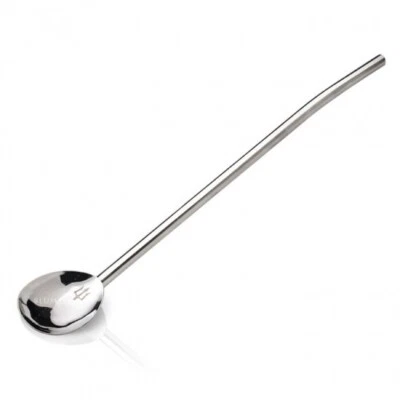 Lumian Vortex Straw Spoon Argento Cannuccia e Cucchiaio Mescolatore Insieme - Immagine 1 di 4