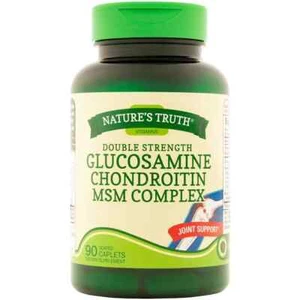 Nature's Truth doppelte Stärke Glucosamin Chondroitin MSM Komplex Kapseln 90 Ct - Bild 1 von 1