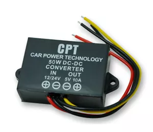 Auto Stromwandler DC-DC Step-Down Modul LED Display dediziert 12 V/24 V auf 5 V - Bild 1 von 6