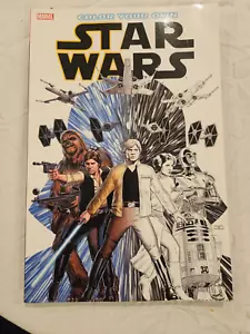 Two Star Wars Coloring Books -One Marvel 75 Page & one Disney 100 Page - Picture 1 of 4