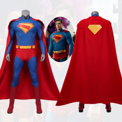 Superman:legacy Costume Clark Kent cosplay suit fullset with cloak(2025 film) - Image 1 of 4