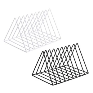 Desk Book Organizers Triangular Metal Book End 9 Compartments Bookend Book Rack - Bild 1 von 10