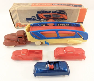 Camión de transporte Renwal #79 vintage 3 coches caja original Foto 1 de 4