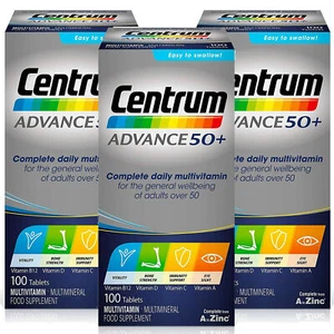 Multivitamínico diario completo Centrum Advance 50+ | hueso, inmune y ojo - tabletas - Imagen 1 de 8