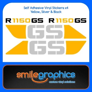 BMW R1150GS Tank & Rear Decals. Yellow Silver Black - Other colours available - Picture 1 of 1