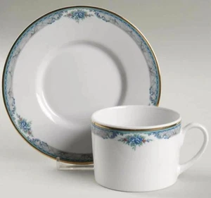 NEU ~ CHRISTOPHER STUART PORZELLAN GESCHIRR - flache Tasse & Untertasse #Y0243 - Marquesa - Bild 1 von 1