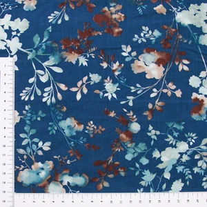 Blüten auf Dunkelblau Serie Contempo´s Wings  Patchwork Baumwolle (1006) - Bild 1 von 1