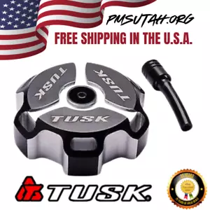 Tusk Aluminum Gas Tank Fuel Cap Petrol Black Machined Clarke Tanks Yamaha Lid - Picture 1 of 6