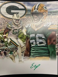 Holograma de foto del día del juego de Edgerrin Cooper Packers 8x10 - Imagen 1 de 4