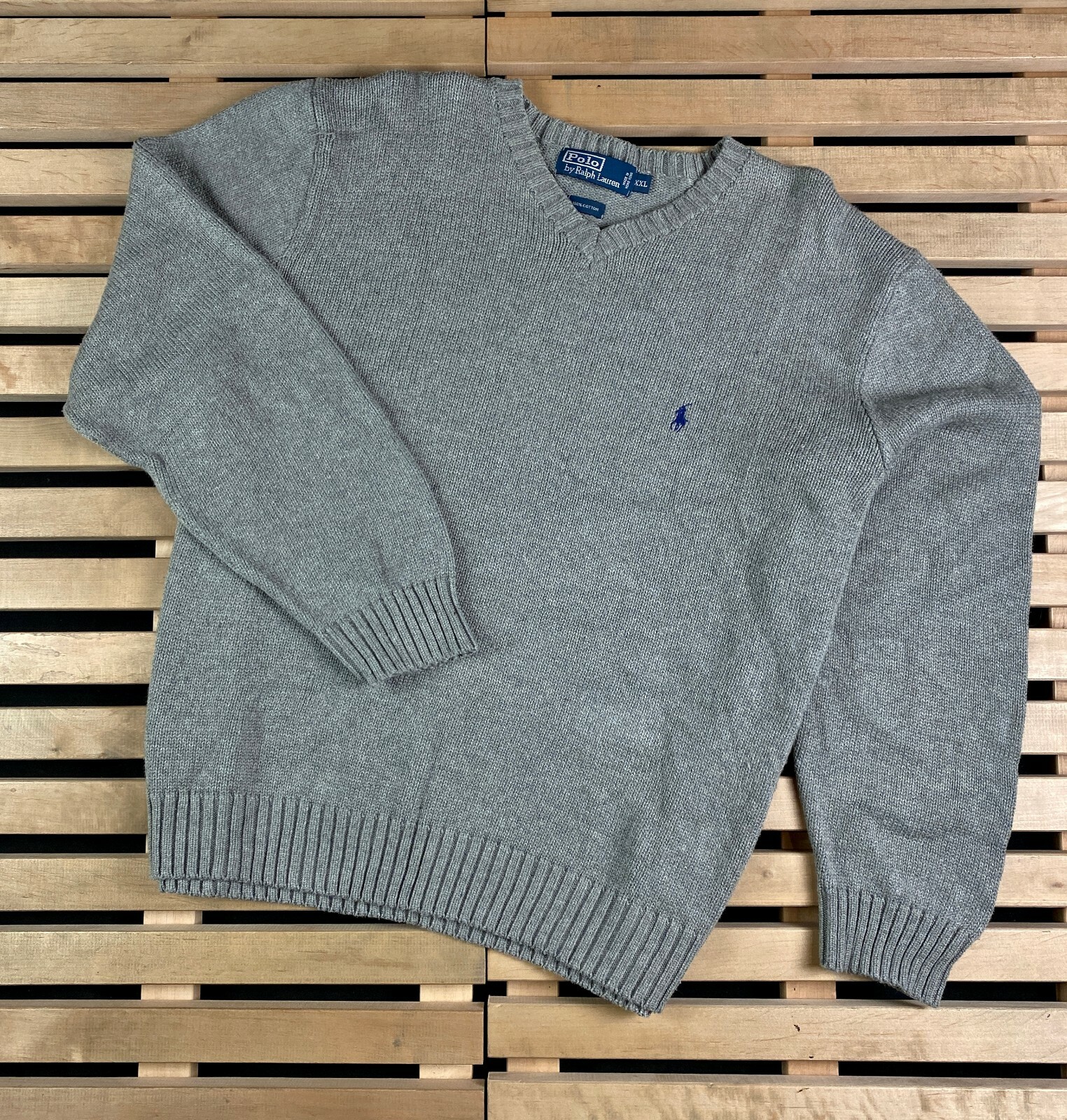 Mens Sweater V Neck Polo Ralph Lauren 