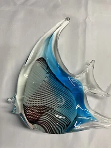 "De colección Arte Vidrio Ángel Pez Diamond Star Corp Estudio Soplado a Mano 8.50"" Alto" - Imagen 1 de 5