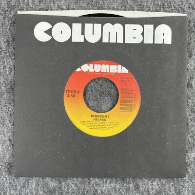 WARRANT Heaven / In The Sticks 45 Columbia 38-68985 NEW UNPLAYED GLAM ROCK Foto 1 de 4