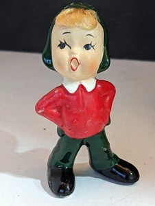 Vintage Napco Caroler Figur mit blonden Haaren Japan 3-1/2" - Bild 1 von 10