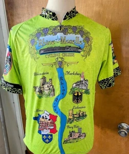 Louis Garneau Mens XL Cycling Jersey SANTANA Adventures Rhine Moselle Tour NEW - Picture 1 of 12
