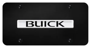 Buick Name 3D Bar Stainless Steel License Plate Official Licensed - Foto 1 di 6