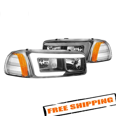 Anzo Black LED U-Bar Headlights for 2007 GMC Sierra 3500 Classic - Image 1 of 4
