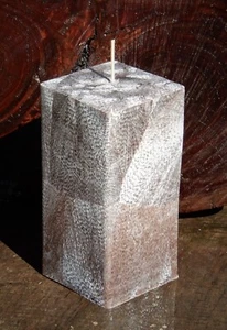 230hr CEDAR & MYRRH Triple Scented Square CANDLE Gift Wrapped Birthday Christmas - Picture 1 of 24