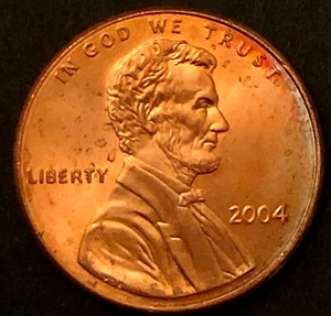 2004-P - LINCOLN MEMORIAL BACK CENT - AU BU - LEICHT GETÖNTE MÜNZE - Bild 1 von 2