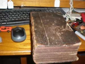 Rare Antique Book 1820 German Bible Old/New Testament 1400 Pages Named Owner - Picture 1 of 12