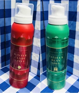 Bath &Body Works WINTER CANDY APPLE &/ VANILLA BEAN NOEL Shimmer Fizz Lotion New - Picture 1 of 5