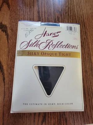 Pantimedias Hanes vintage para mujer CD clásico AZUL MARINO seda reflejos estilo 906 NUEVAS Foto 1 de 3