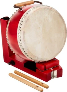 Japanische Taiko Trommel mit Ständer KP-1200/JD/RE rot 12 Zoll traditionell Wadaiko Japan - Bild 1 von 4