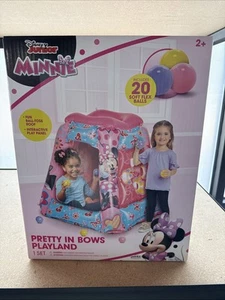 Minnie Mouse Inflatable Kids Ball Pit Playland with 20 Soft Flex Balls - NEW - Picture 1 of 2