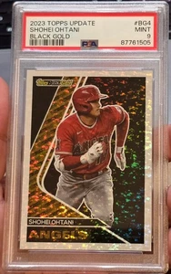 2023 Topps Update #BG-4 Shohei Ohtani Topps Black Gold PSA MINT 9 - Bild 1 von 3