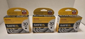 3 Original Kodak 30xl BLACK Ink Cartridge Inkjet 670 Page Yield Genuine 155 0532 - Bild 1 von 4