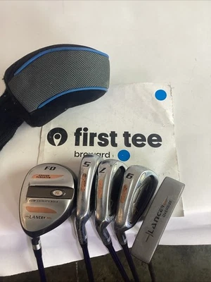 Lancert Golf Lefthanded LH Juniors Set Woods, Irons, Putter With Graphite Shafts - Image 1 of 4