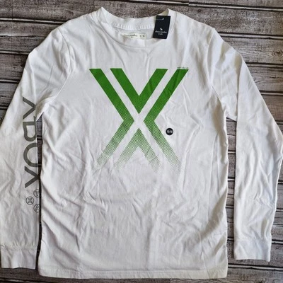 Camiseta XBOX Abercrombie Niños Blanca Manga Larga Niños 15/16 Nueva Con Etiqueta Foto 1 de 4