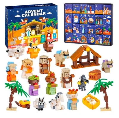 Nativity Advent Calendar Building Blocks 2025 - Image 1 of 4