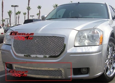 适用于 2005 - 2007 道奇 Magnum Bumper 不锈钢网格栅插入件 — 第 1/3 张图片