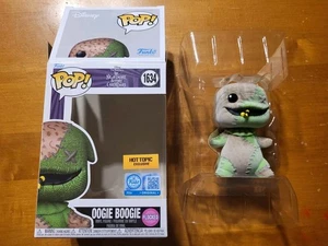 Funko Pop Nightmare Before Christmas OOGIE BOOGIE FLOCKED #1634 HOT TOPIC READ - Picture 1 of 9