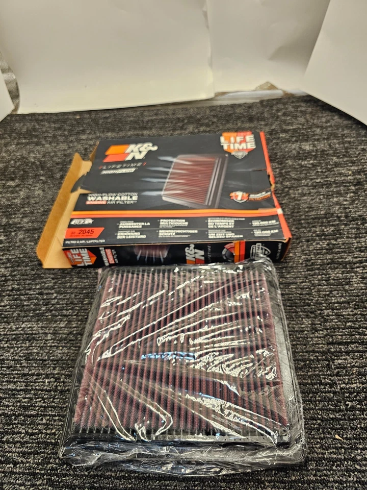 Filtro de admisión de aire de alto flujo K&N 33-2045 1991-1999 Mitsubishi 3000GT Stealth 3,0 L Foto 1 de 4