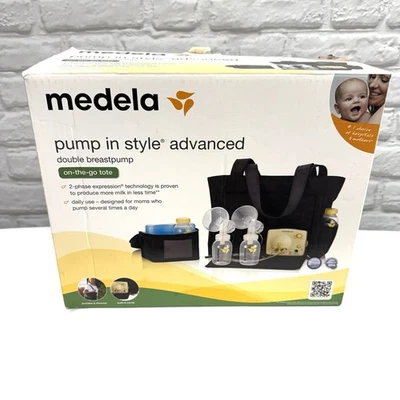 Extractor de leche eléctrico doble avanzado con estilo Medela Pump con bolsa para llevar Foto 1 de 4