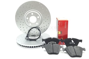 Für BMW X5 M50d F15 Vorne Gebohrte Performance Bremsscheiben Bremsbeläge Sensor - Bild 1 von 17