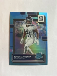 Optic Roger Mccreary 2022 clasificación novato Aqua Prizm/299 Titans #259 SP RC - Imagen 1 de 2